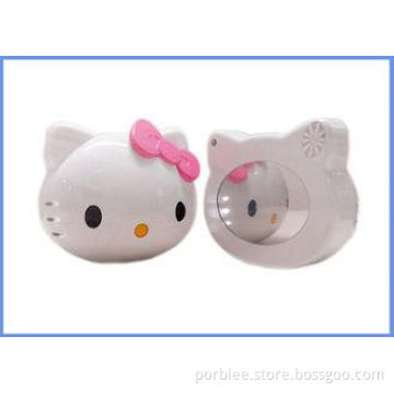 Cute External Hello Kitty Mirror Power Bank Battery With Au